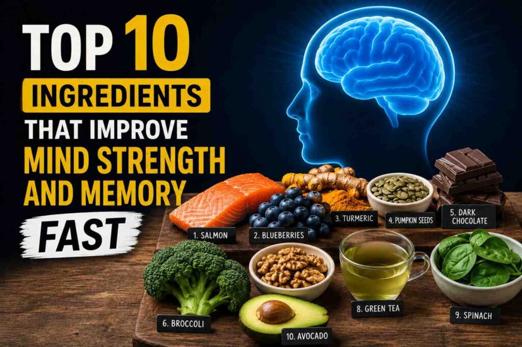Top 10 Foods to Boost Brain Power and Memory Fast