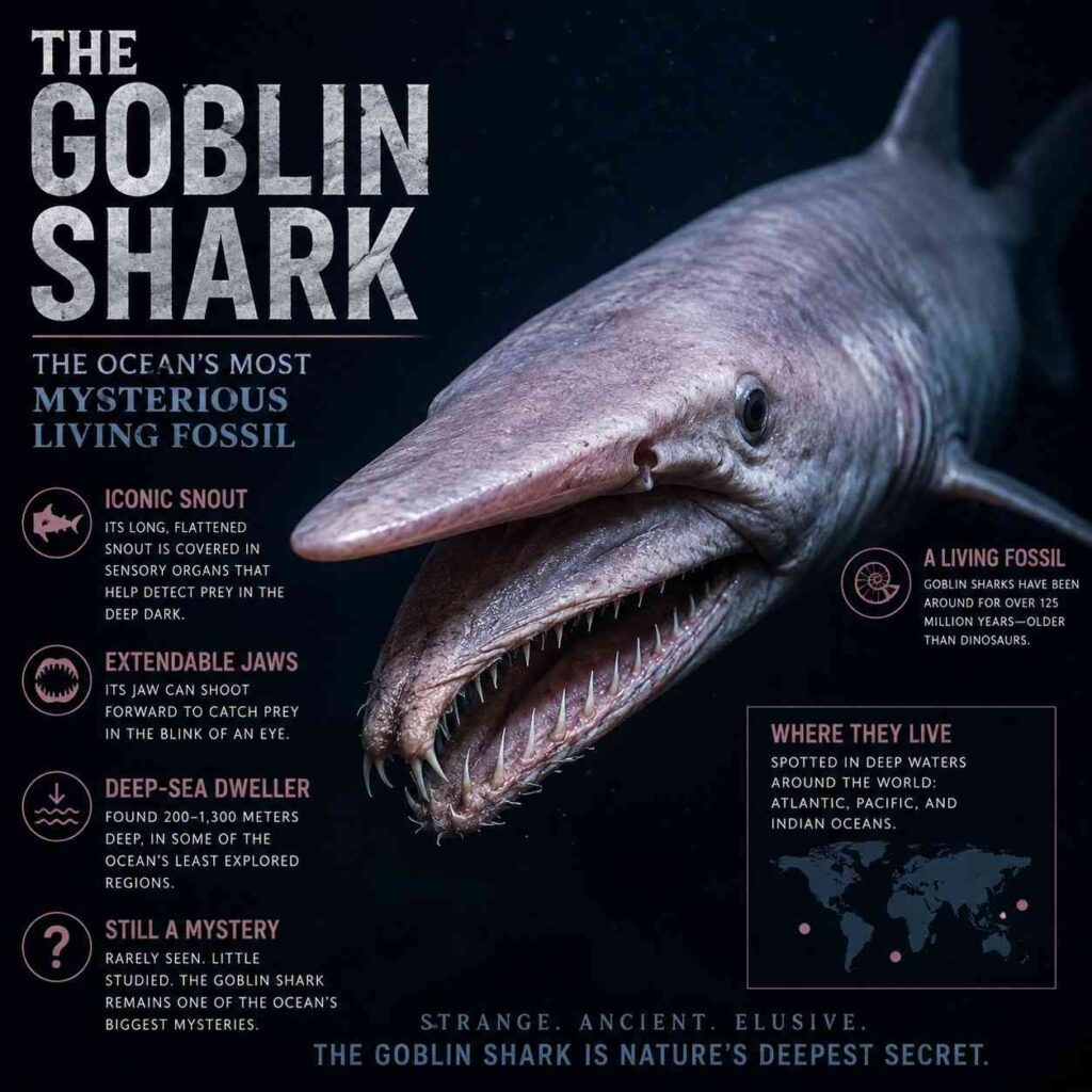 The Goblin Shark: Ocean’s Mysterious Living Fossil