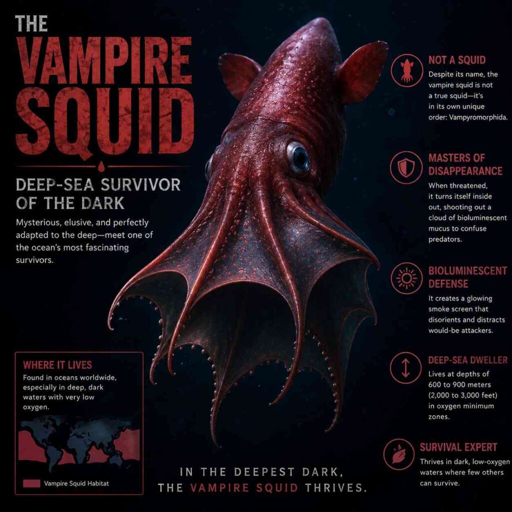 The Vampire Squid: Deep-Sea Survivor of Darkness