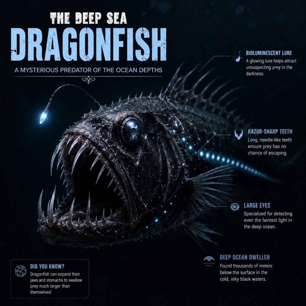 Deep Sea Dragonfish: Mysterious Ocean Predator