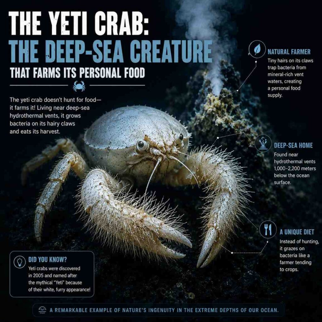 Yeti Crab: Deep Sea Creature That Farms Its Food
