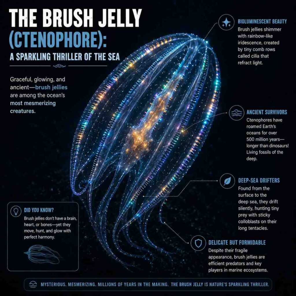 Comb Jelly (Ctenophore): Bioluminescent Sea Creature