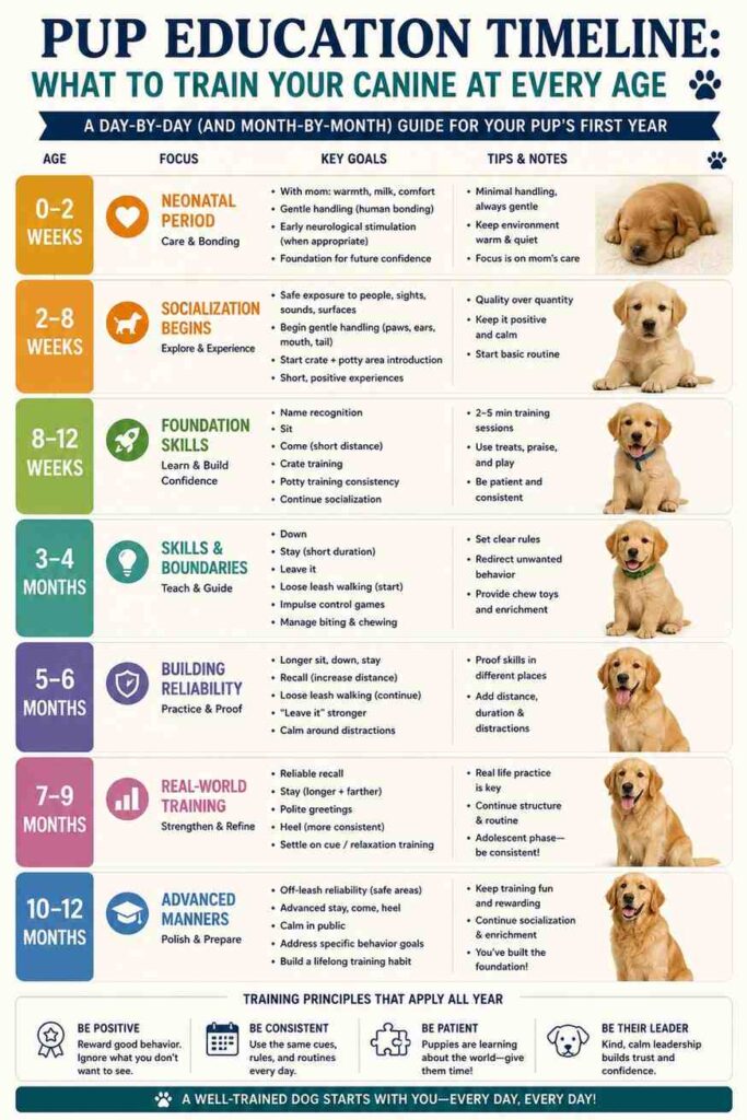 Puppy Training Timeline: What to Teach at Every Age