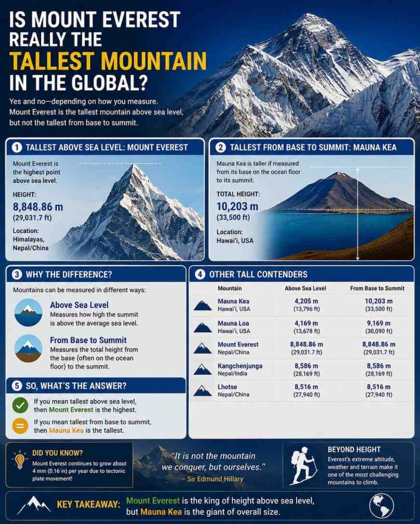 Is Mount Everest Really the Tallest Mountain?