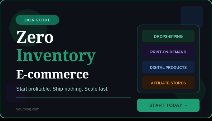 Zero Inventory E-commerce Business Guide 2026