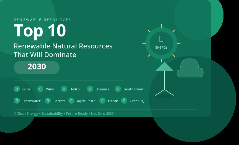Top 10 Renewable Natural Resources Dominating 2030