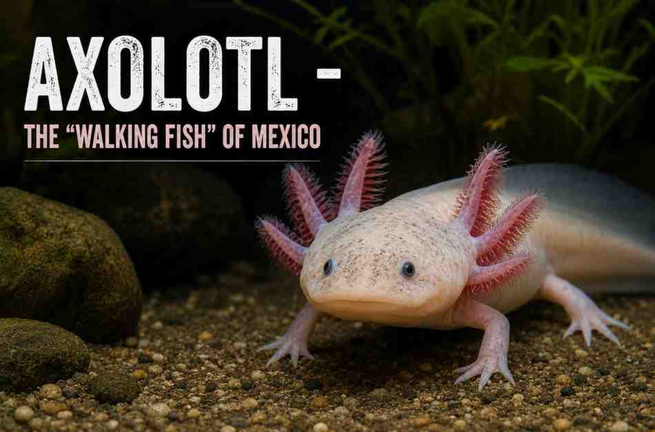Axolotl – Walking Fish of Mexico & Rare Salamander