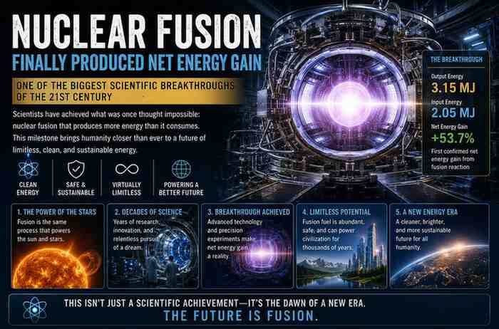 Nuclear Fusion Net Energy Breakthrough Explained