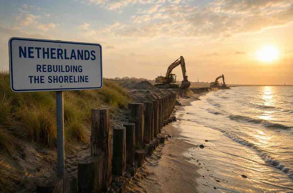 Netherlands Coastal Defense Against Rising Sea Levels