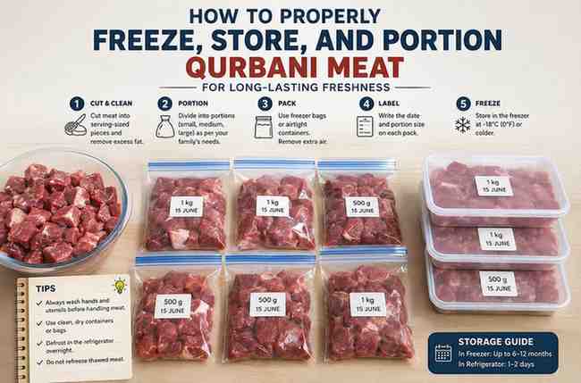 Freeze & Store Qurbani Meat Safely: Step-by-Step Guide