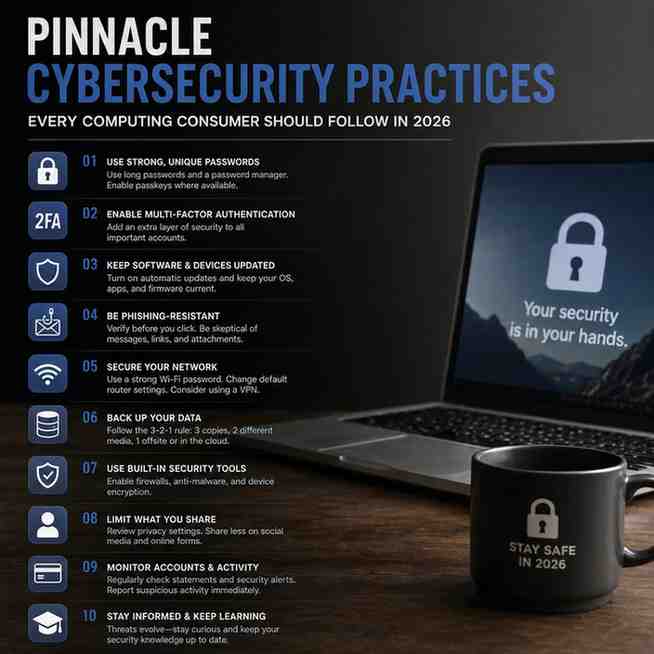 12 Essential Cybersecurity Practices for Computing Users