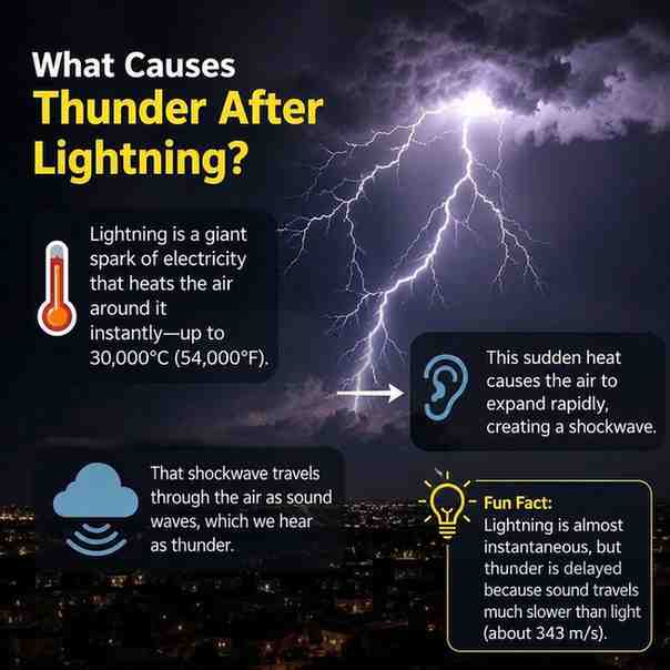 What Causes Thunder After Lightning? Explained Simply
