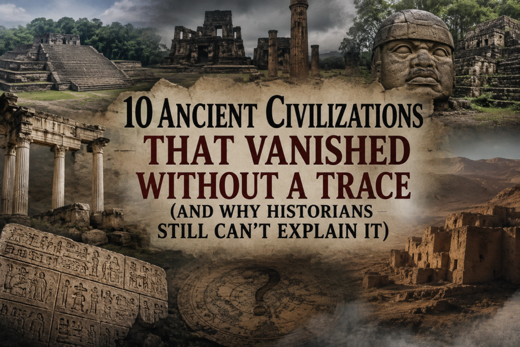 10 Ancient Civilizations That Vanished Without a Trace (And Why Historians Still Can't Explain It)