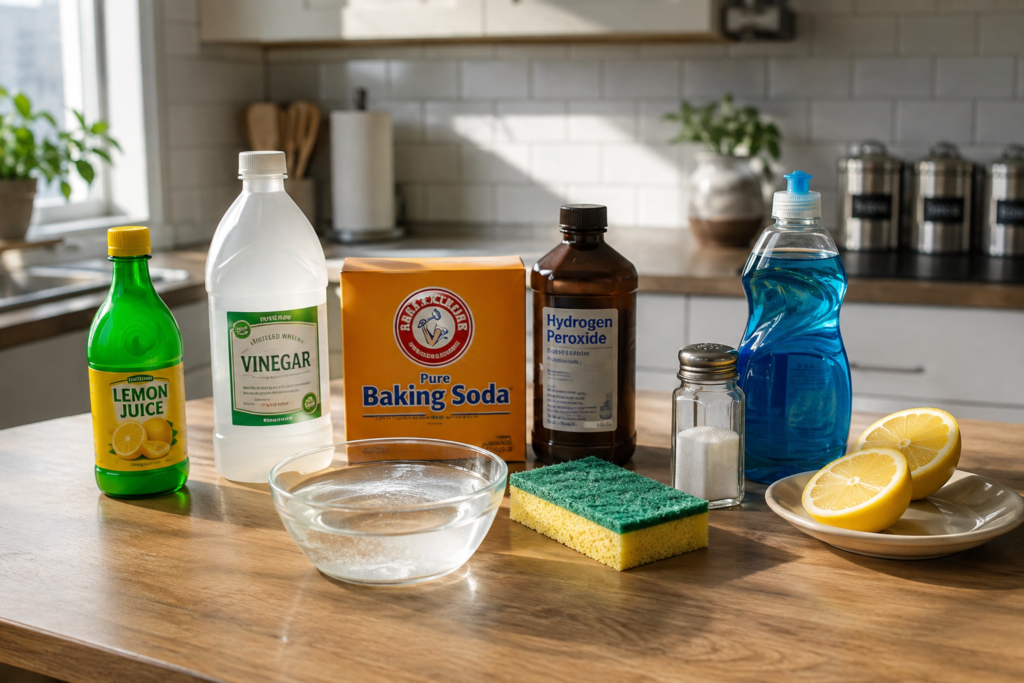 household chemistry reactions happening in a home kitchen