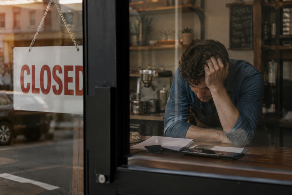 Small businesses fail chart showing common year-two warning sign